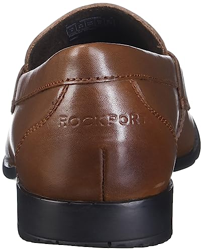 ROCKPORT Mens Classic Lite Penny Loafers-Shoes, Cognac, 9.5 US