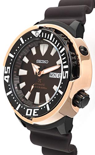 SEIKO PROSPEX Gold Fin Tuna Limited Edition 2200pcs Diver's 200M Rose Gold Brown Dial Watch SRPD14K1