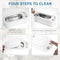 Glasses Jewelry Cleaner Ultrasonic Machine - Portable Professional Ultrasonic Cleaner for Cleaning Jewelry Eyeglasses Watches Shaver Heads.