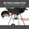 VEVOR Kettle Charcoal Barbecue Kettle Barbecue 56 cm Portable Barbecue Kettle Grill with Lid, Delicious BBQ, Picnic Grill with Large Grill Surface, Charcoal, Black, 63 x 82 x 88 cm Charcoal Round Barbecue Travel