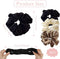 Big Real Silk Scrunchies,3Pcs Silk Satin Hair Ties Ropes Soft Elastic Hair Band Ponytail Holder Large Jumbo Hair Scrunchy,Silk Scrunchies Pure Silk Scrunchies,No Crease Silk Scrunchie Silk Hair Tie