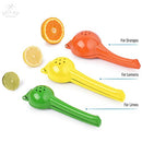 Zulay Premium Quality Metal Lemon Squeezer, Citrus Juicer, Manual Press for Extracting the Most Juice Possible - Black