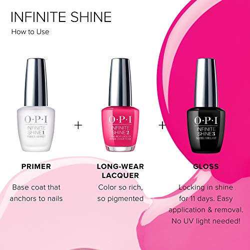 OPI Infinite Shine It Never Ends , long-lasting nail polish for up to 11 days of gel like wear, 15ml