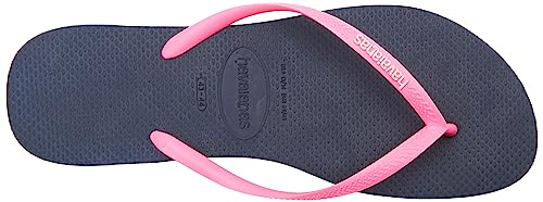 Havaianas Women's Slim Logo Flip Flops, Multicolor Pink 787, 10 US