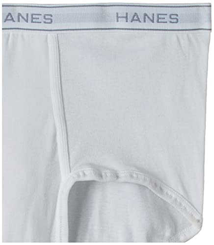 Hanes Men's 6-Pack FreshIQ Tagless Cotton Brief, White, Medium