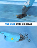 Efurden Handheld Pool Vacuum, Rechargeable Pool Cleaner with Running Time up to 60-Minutes Ideal for Above Ground Pools, Spas and Hot Tub for Sand and Debris, Blue