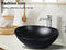 Ceramic Basin Bathroom Sinks Hand Wash Bowl Vanity Above Counter Matte Black