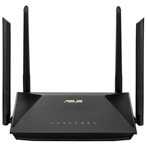 ASUS RT-AX53U (AX1800) Dual Band WiFi 6 Extendable Router, Subscription-free Network Security, Instant Guard, Parental Control, Built-in VPN, AiMesh Compatible, Gaming & Streaming, Smart Home, USB