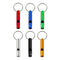 Aluminum Whistle, 6 Pcs Super Loud Outdoor Survival Whistle with Key Ring for Outdoor Sports, Camping, Hiking (6 Colors)