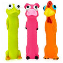 Chiwava 3 Pack 9" Squeaky Latex Dog Toys Standing Stick Animal Puppy Fetch Interactive Play for Small Medium Dogs