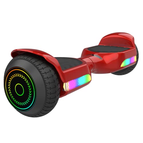 AhaTech G11 Swift Self-Balancing Electric Hoverboards Self Balancing Scooter with 6.5" Inch Tyres 700W Motor Power Bluetooth UL2272 Certified (Red)