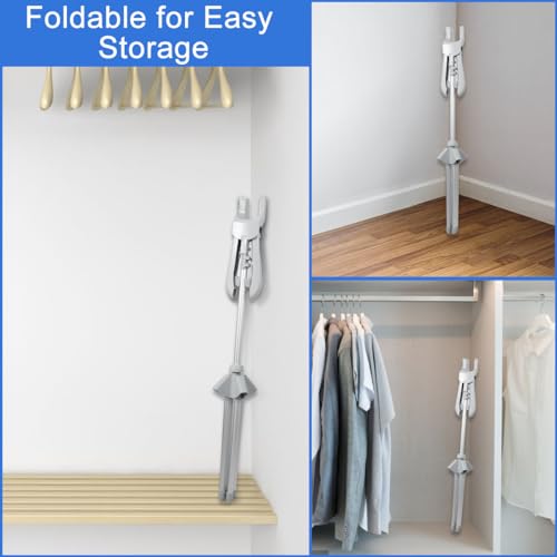 Iron Steam Stand Set with Hand-held Ironing Board Heavy-Duty Handheld Garment Steamer Rack High Adjustable Standing Ironing Machine Hanger Garment Hanger for Steaming Clothes