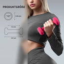 PROIRON Neoprene Dumbbells Set Weights Exercise & Fitness Dumbbells (1kg×2 Pink)