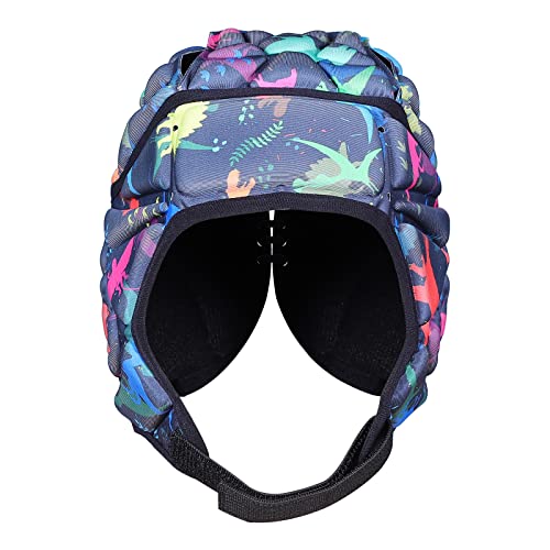 TUOYR Soft Helmet Rugby Headgear Flag Football Helmet 7 on 7 Shell Padded Headguard Adjustable Head Protector Soccer Goalie Lacrosse Goalkeeper Head Protection for Youth Kids Adult