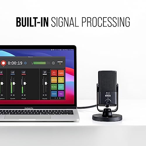 RØDE NT-USB Mini Versatile Studio-Quality Condenser USB Microphone with Free Software for Podcasting, Streaming, Gaming, Music Production, Vocal and Instrument Recording