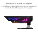 ASUS ROG Herculx Graphics Card Anti-Sag Holder Bracket (Solid Zinc Alloy Construction, Easy Toolless Installation, Included Spirit Level, Adjustable Height, Wide Compatibility, Aura Sync RGB)