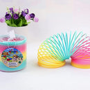 2PCS Rainbow Coil Spring Toy,Magic Spring Coil Toy,Plastic Rainbow Coil Toy,Rainbow Magic Spring Toy for Party Favors Gifts,Stocking Stuffers for Kids & Adults(Size 3.4 * 3.5 inch)