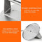 HULISEN Stainless Steel Smashed Burger Press, 6 Inch Round Burger Smasher, Griddle Hamburger Press, Non Stick Grill Press for BBQ Flat Top Griddle Cooking, Griddle Accessories Kit, Gift Package
