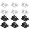 60 PCS Adhesive Cable Clips, FineGood Plastic Cable Cord Organziers Cable Storage Management Clip for Home Office - Black, White