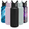 Simple Modern 32 oz Summit Water Bottle with Straw Lid - Gifts for Men & Women Hydro Vacuum Insulated Tumbler Flask Double Wall Liter - 18/8 Stainless Steel - Midnight Black