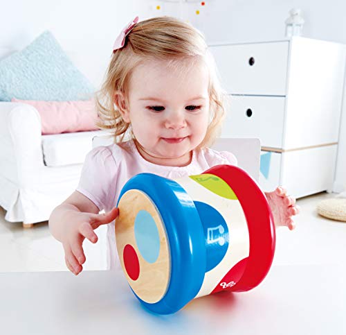 Hape Baby Drum Battery Operated Musical Percussion Instrument Wooden Toy Kids 6m