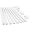 125.6in Cord Hider Kit, ZhiYo Cord Covers for Wall Mounted Tv, Paintable Wire Cover for Cords, Tv Cable Hider Wall Kit, Cord Concealer, Cable Cover Management, 8xl15.7in w0.95in h0.55in White CMR2302