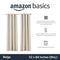 Amazon Basics Room Darkening Blackout Window Curtains with Grommets - 132 x 214 cm, Beige, 2 Panels