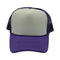 Craftman High Crown Foam Front Mesh Back Classic Sun hat with Adjustable Snapback for Men and Women(Purple/White)