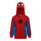 Marvel Boy's Spider-Man Full Zip Fashion Hoodie, Red/Blue, Size 5