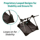 TREKOLOGY Sand Cover, Beach Mat and Ground Sheet - Prevent Portable Camping Chairs from Sinking in Soft Grounds, Sand or Grass - Anti-Sinking Solution Fits Most Compact Folding Camp Backpacking Chair