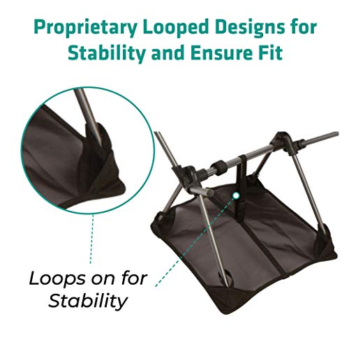 TREKOLOGY Sand Cover, Beach Mat and Ground Sheet - Prevent Portable Camping Chairs from Sinking in Soft Grounds, Sand or Grass - Anti-Sinking Solution Fits Most Compact Folding Camp Backpacking Chair