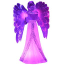 Gifts 4 All Occasions Limited SHATCHI-1017 Novelty 21cm LED Light Up Angel Colour Changing Lights Christmas Xmas Home Decoration Gifts Present, Multi