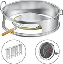 onlyfire BRK-6023 Pizza Oven Conversion Kit for 57 CM/ 22.5” Kettle Grills and Smoker, stainless steel ring with thermometer, pizza stone, aluminum pizza peel
