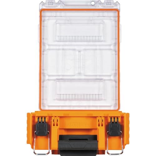 Klein Tools 54808MB MODbox Tall Compartment Box, Half-Width Modular Storage Toolbox with 4 Removable Bins for Fasteners and Small Components