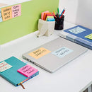 ZCZN 6 Bright Colour Sticky Notes, 76 x 76 mm, 100 Sheets/Pad, Sticky Issue is Improved, 12 Pads