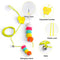 Hanging Cat Toys for Indoor Cats,Kitten Toys 5Pack Cat Exercise Toy,Hanging Door Bouncing Cat Toy with Super Suction Cup, Suction Window Cat Teaser Toy for Indoor Cats Kitten Play Chase Practice (5 PCS)