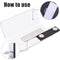 50 Packs Magnetic Name Tags Blank DIY Name Tag Badge Holders with Magnetic Backing White Round Corners and Plastic Blank Badge for Personalized Jacket Shirts Office School Supplies, 1 x 3 Inches