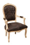 W65XDP65XH98 cm Sized Louis XIV French Style Solid Beech Wood Made Armchair