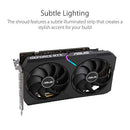 ASUS Dual NVIDIA GeForce RTX 3050 OC Edition Gaming Graphics Card - PCIe 4.0, 8GB GDDR6 Memory, HDMI 2.1, DisplayPort 1.4a, 2-Slot Design, Axial-tech Fan Design, 0dB Technology, Steel Bracket