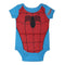 Marvel Spiderman Boys’ Short Sleeve Bodysuit and Cap Set for Newborn and Infant – Blue/Red, Spiderman Blue, Newborn