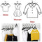 YUYUAU Foldable Clothes Hangers for Traveling Black 12pcs