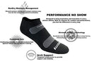 Saucony Men's Multi-Pack Mesh Ventilating Comfort Fit Performance No-Show Socks, Black Fashion (6 Pairs), 8-12, Black Fashion (6 Pairs), 8-12