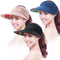 3 Pieces Sun Visors for Women Wide Brim Summer UV Protection Floppy Beach Cap Packable Visor