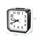 ORIA Silent Alarm Clock, Small Analog Quartz Clock, Battery Operated Desk Clock with Snooze, Luminous Funtion, No Ticking, Easy Set for Student/Elder, Perfect for Office, School, Bedroom, Trip, etc