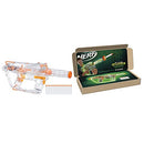 NERF Modulus Ghost Ops Evader Motorized Blaster - Light-Up See-Through Blaster and Barrel Extension, Includes 12 Official Nerf Elite Darts (Amazon Exclusive), Multicolored