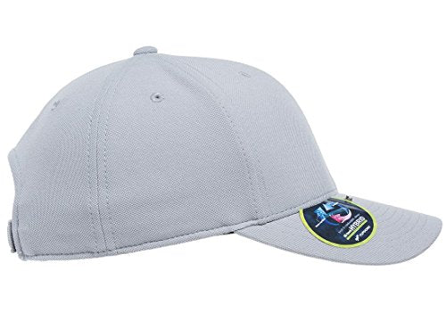 Flexfit Men's 110 Cool & Dry Athletic Cap, Silver, One Size