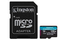 Kingston 128GB microSDXC Canvas Go Plus 170MB/s Read UHS-I, C10, U3, V30, A2/A1 Memory Card + Adapter (SDCG3/128GB)