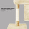 Taily 85CM Cat Scratching Post Cats Tree Gym House Condo Pet Furniture Kitten Scratcher Tower Suitable for Medium to Large Cats Beige