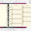 FILOFAX Calendar Insert Personal Year Planner Cotton Cream (E) 2024