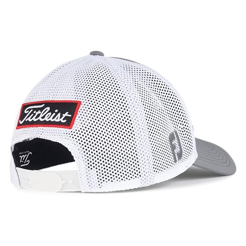 Titleist Men's Tour Performance Mesh Cap, Anthracite/White, One Size, Anthracite/White, One Size